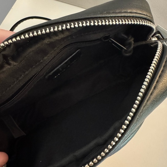 NWOT Rebecca Minkoff black crossbody bag with silver studs - Picture 3 of 4